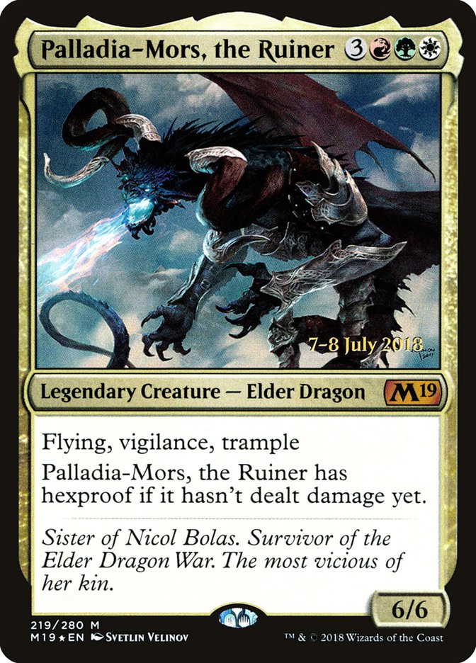 Palladia-Mors, the Ruiner [Core Set 2019 Prerelease Promos] | The Clever Kobold