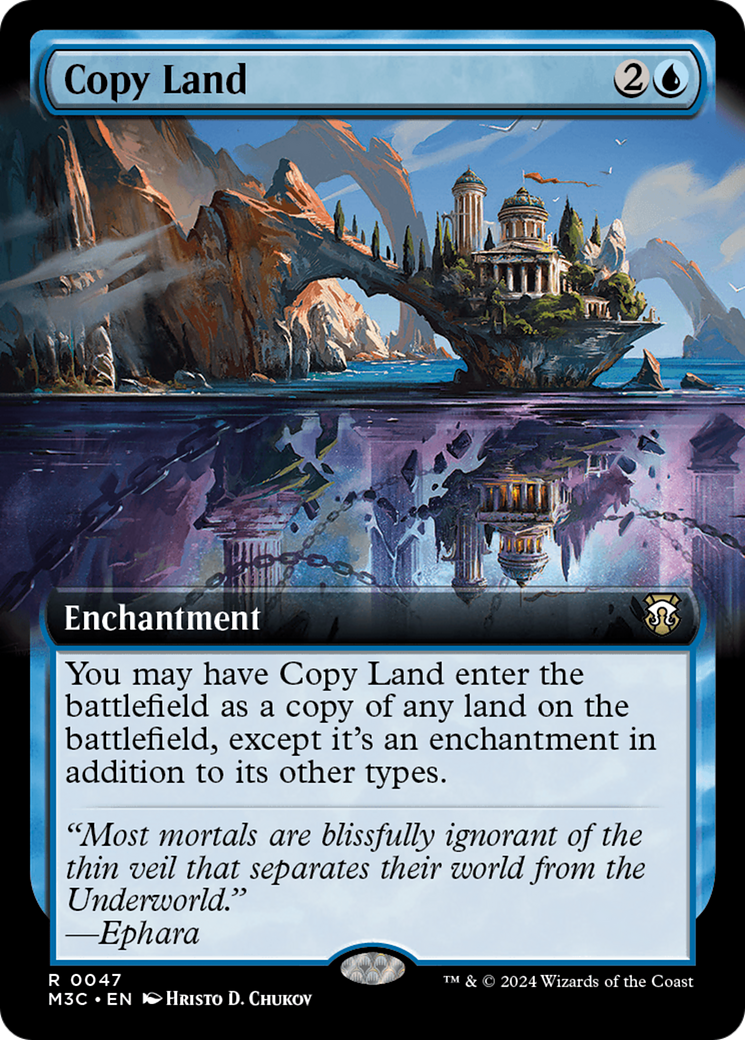 Copy Land (Extended Art) [Modern Horizons 3 Commander] | The Clever Kobold