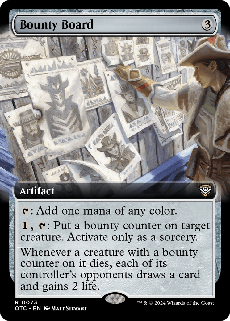 Bounty Board (Extended Art) [Outlaws of Thunder Junction Commander] | The Clever Kobold