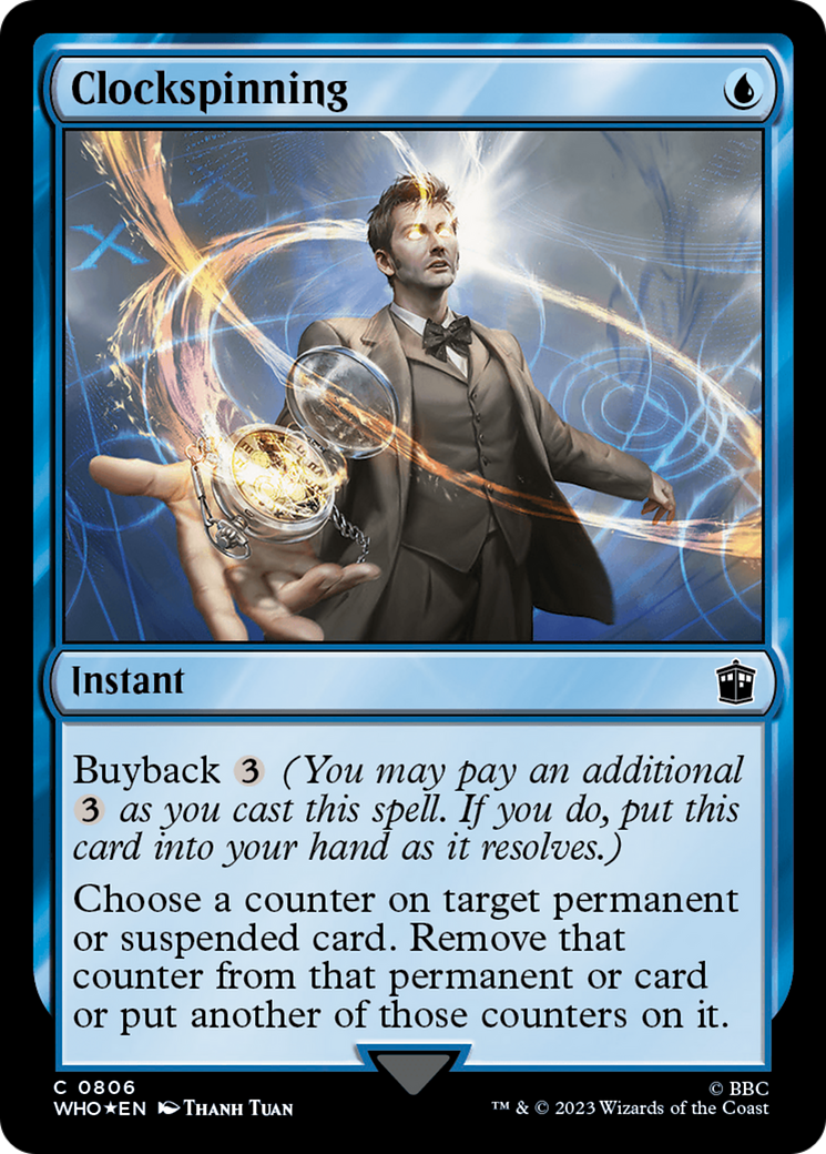 Clockspinning (Surge Foil) [Doctor Who] | The Clever Kobold