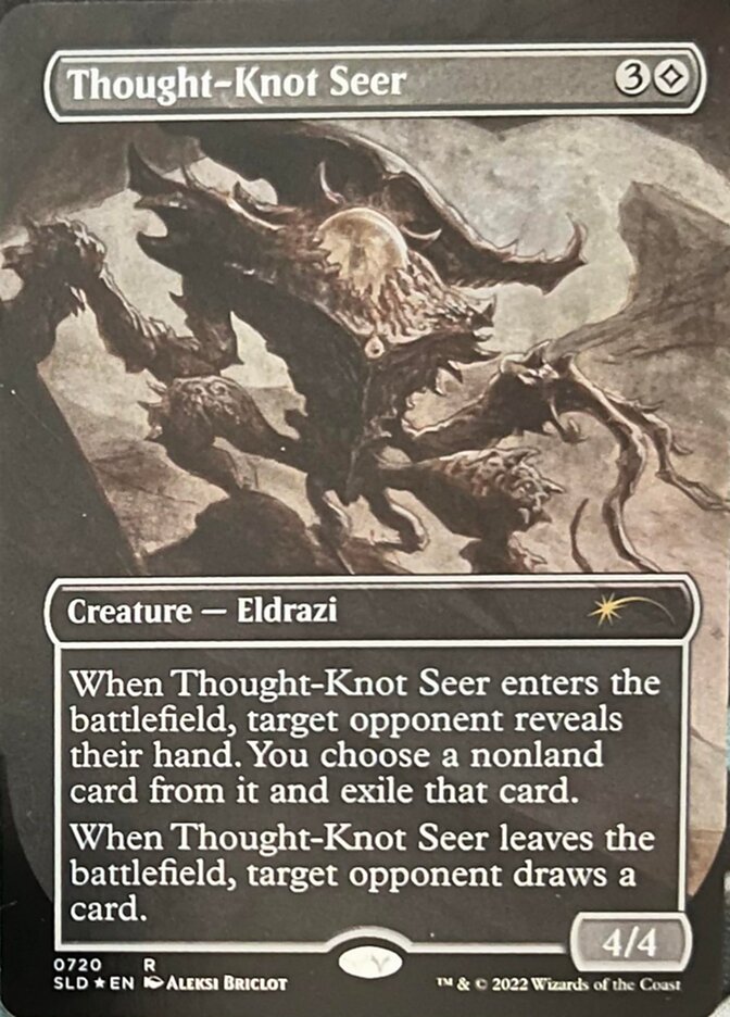 Thought-Knot Seer (720) (Borderless) [Secret Lair Drop Promos] | The Clever Kobold