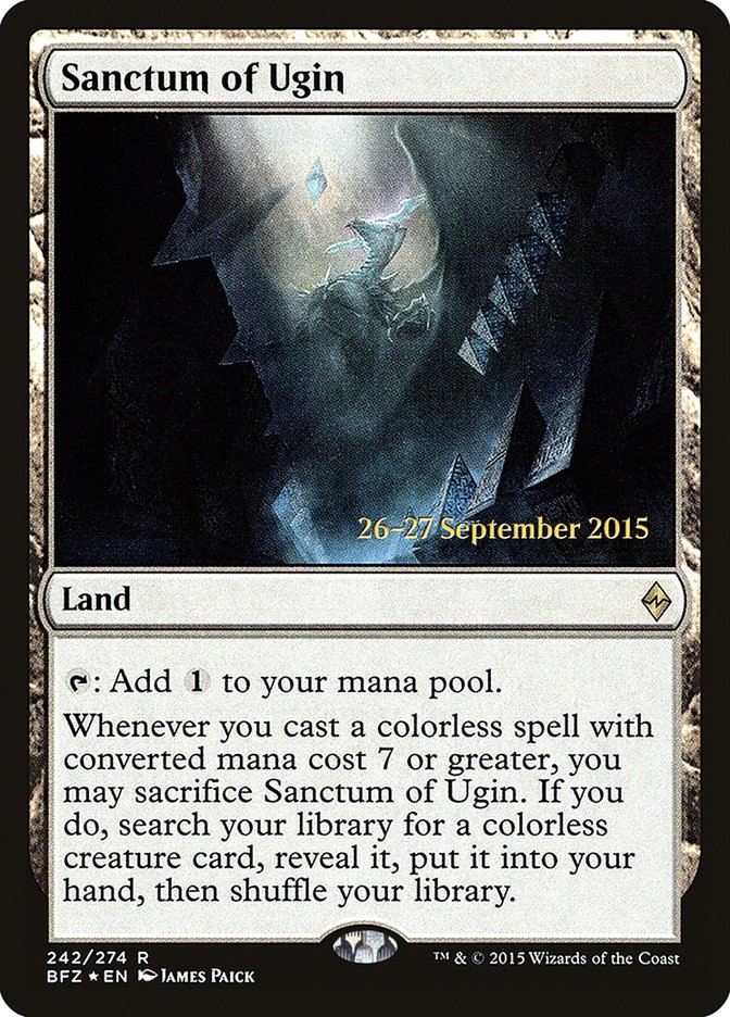 Sanctum of Ugin [Battle for Zendikar Prerelease Promos] | The Clever Kobold