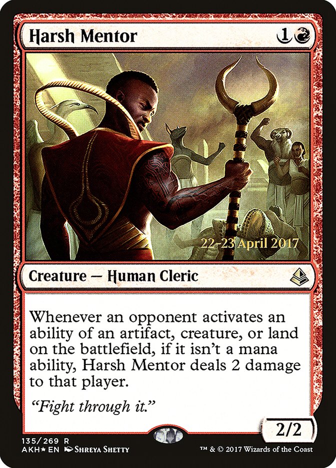 Harsh Mentor [Amonkhet Prerelease Promos] | The Clever Kobold