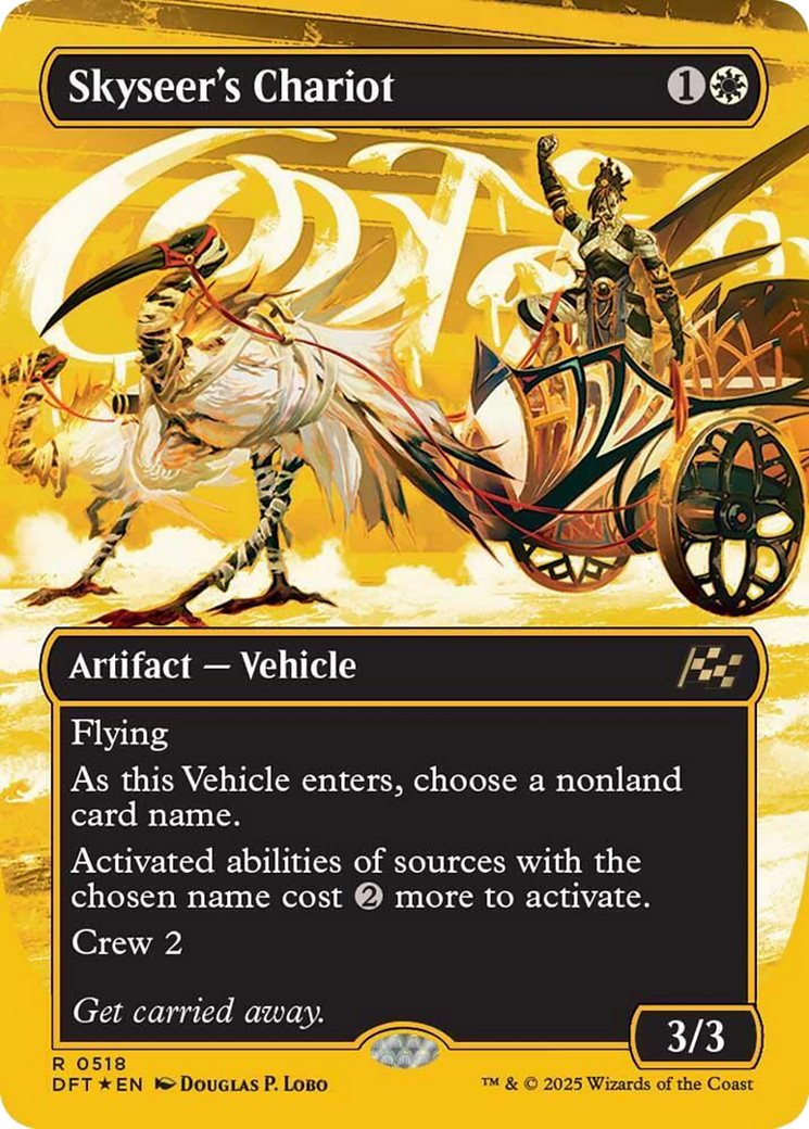 Skyseer's Chariot (Borderless) (First-Place Foil) [Aetherdrift] | The Clever Kobold