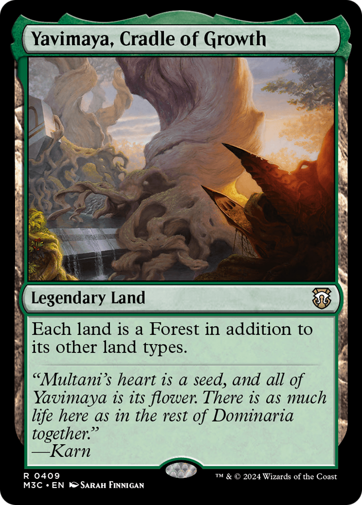 Yavimaya, Cradle of Growth (Ripple Foil) [Modern Horizons 3 Commander] | The Clever Kobold