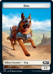 Dog // Saproling Double-Sided Token [Core Set 2021 Tokens] | The Clever Kobold