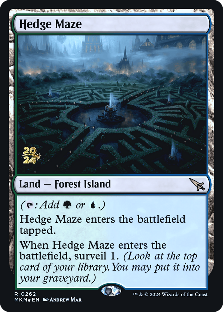 Hedge Maze [Murders at Karlov Manor Prerelease Promos] | The Clever Kobold