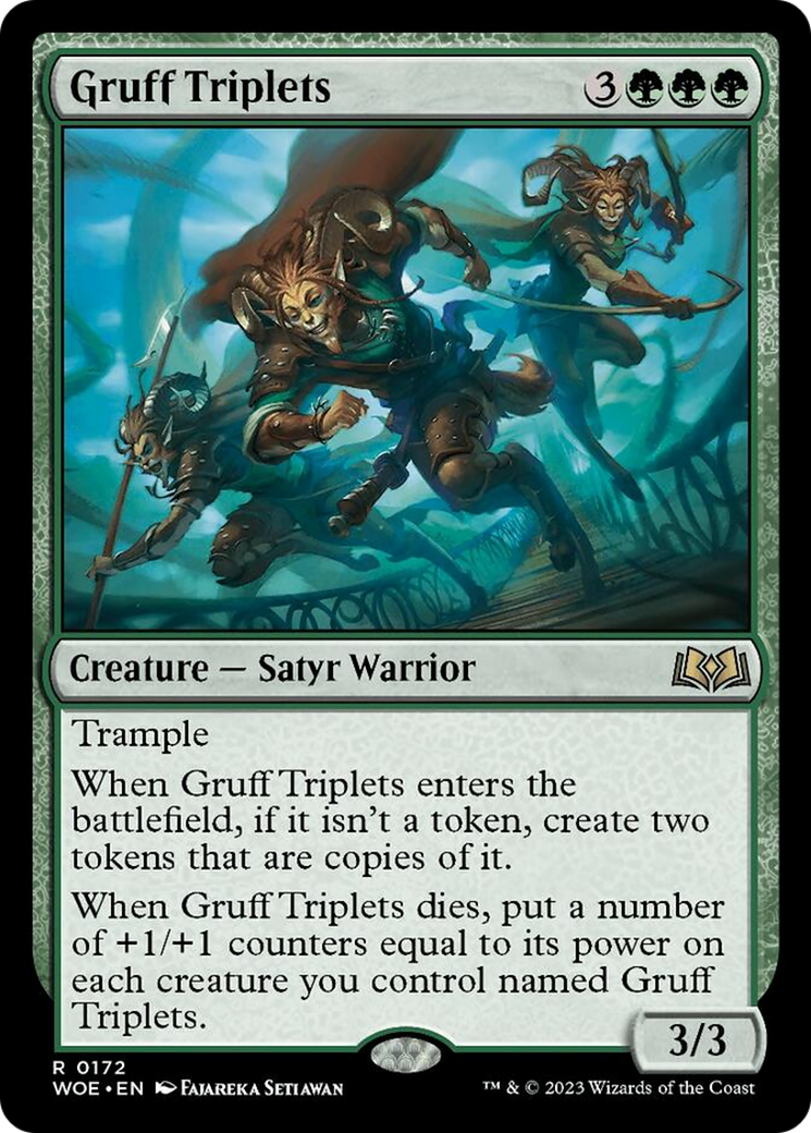 Gruff Triplets [Wilds of Eldraine] | The Clever Kobold