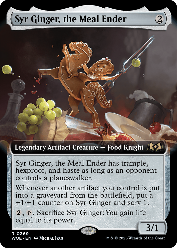 Syr Ginger, the Meal Ender (Extended Art) [Wilds of Eldraine] | The Clever Kobold