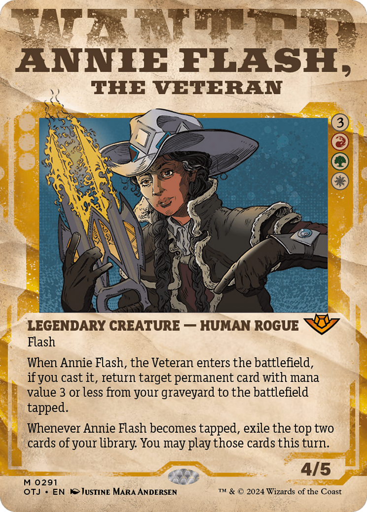 Annie Flash, the Veteran (Showcase) [Outlaws of Thunder Junction] | The Clever Kobold