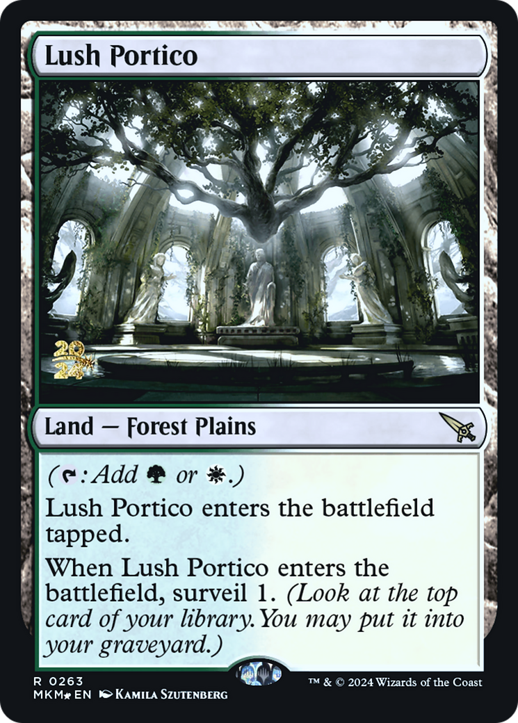 Lush Portico [Murders at Karlov Manor Prerelease Promos] | The Clever Kobold