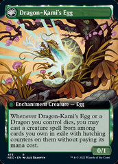 The Dragon-Kami Reborn // Dragon-Kami's Egg (Extended Art) [Kamigawa: Neon Dynasty] | The Clever Kobold