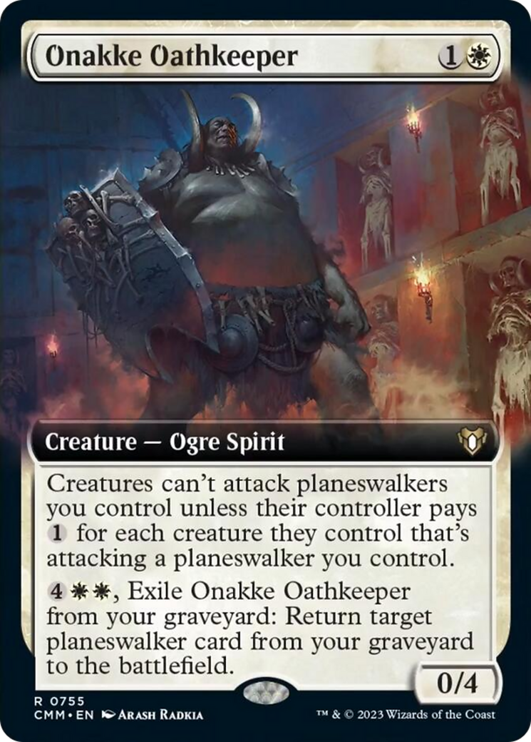 Onakke Oathkeeper (Extended Art) [Commander Masters] | The Clever Kobold