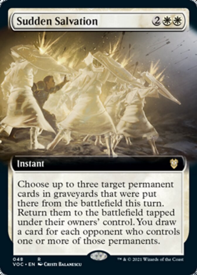 Sudden Salvation (Extended Art) [Innistrad: Crimson Vow Commander] | The Clever Kobold