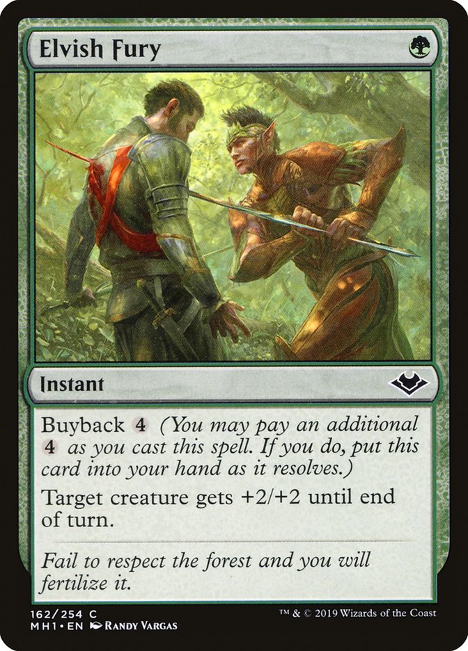 Elvish Fury [Modern Horizons] | The Clever Kobold