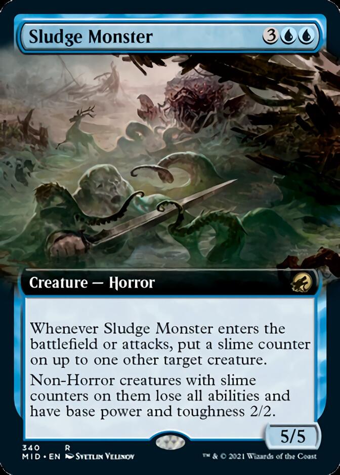 Sludge Monster (Extended Art) [Innistrad: Midnight Hunt] | The Clever Kobold