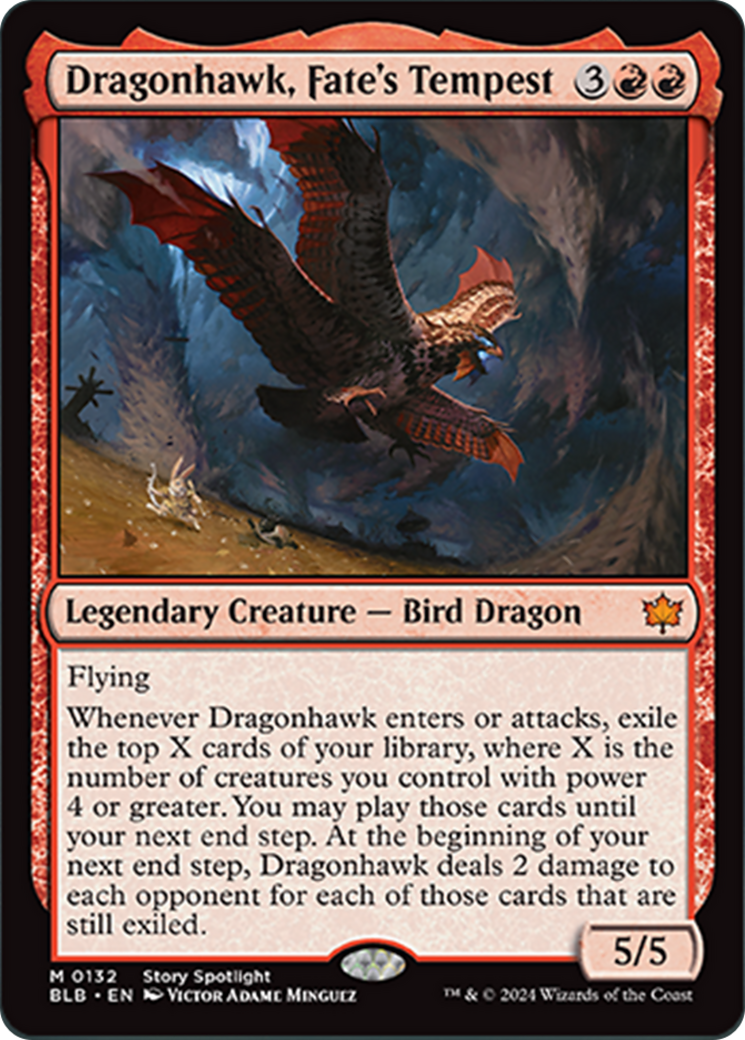 Dragonhawk, Fate's Tempest [Bloomburrow] | The Clever Kobold