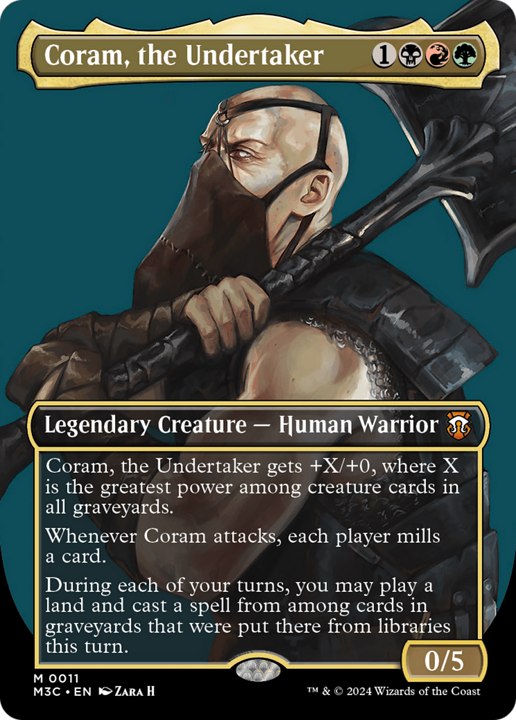 Coram, the Undertaker (Borderless) [Modern Horizons 3 Commander] | The Clever Kobold