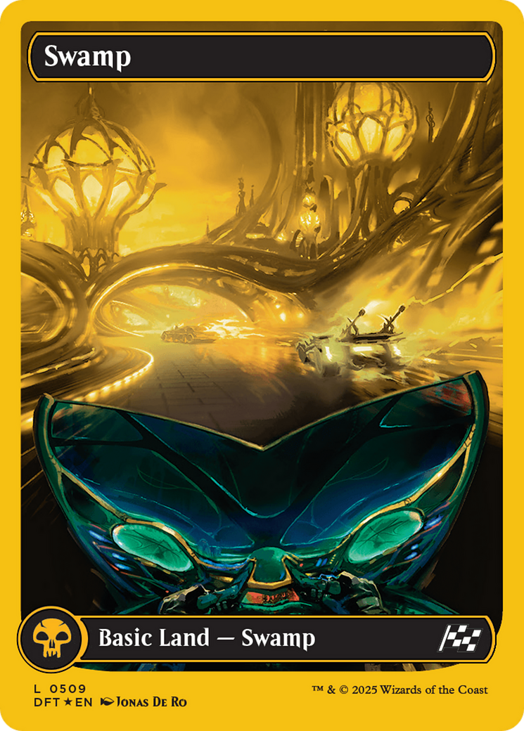 Swamp (0509) (First-Place Foil) [Aetherdrift] | The Clever Kobold