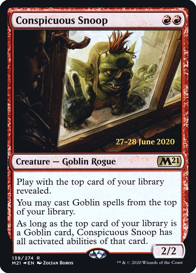 Conspicuous Snoop [Core Set 2021 Prerelease Promos] | The Clever Kobold