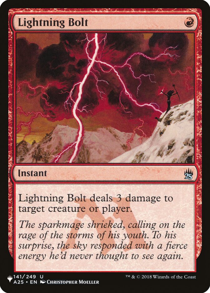 Lightning Bolt (141/249) [The List] | The Clever Kobold