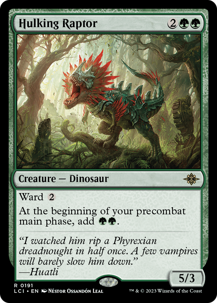 Hulking Raptor [The Lost Caverns of Ixalan] | The Clever Kobold