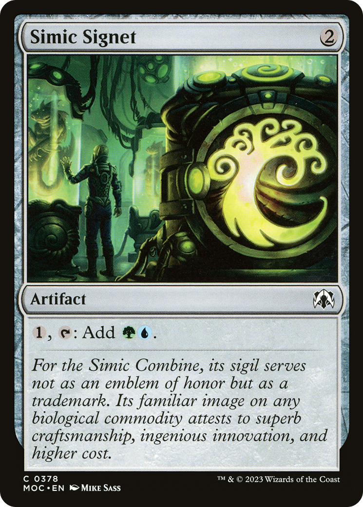 Simic Signet [March of the Machine Commander] | The Clever Kobold