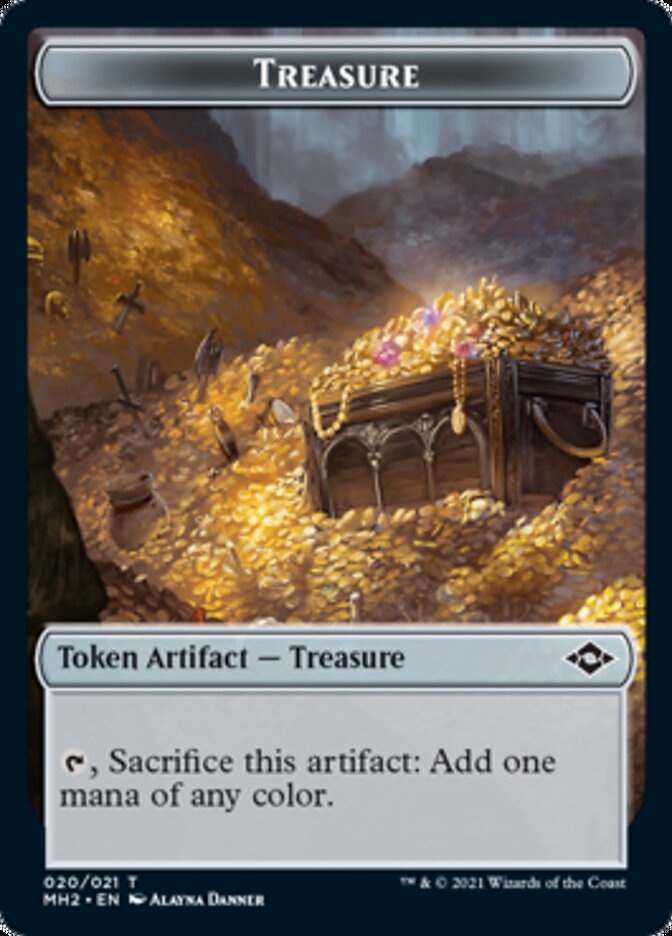 Construct // Treasure (20) Double-Sided Token [Modern Horizons 2 Tokens] | The Clever Kobold