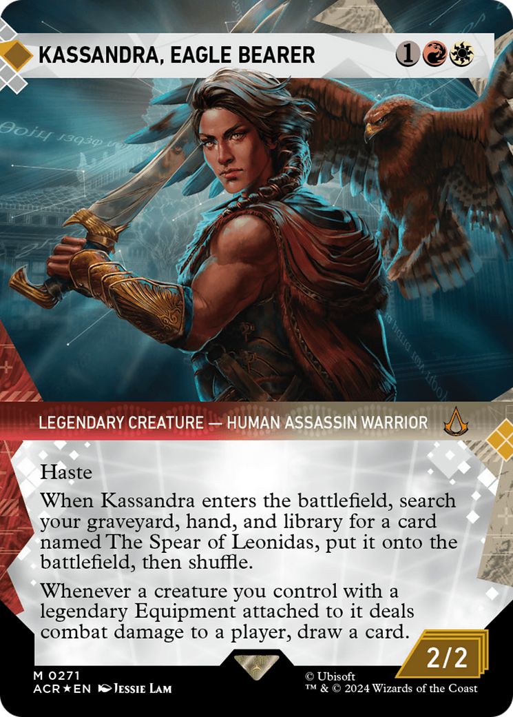 Kassandra, Eagle Bearer (Showcase) (Textured Foil) [Assassin's Creed] | The Clever Kobold