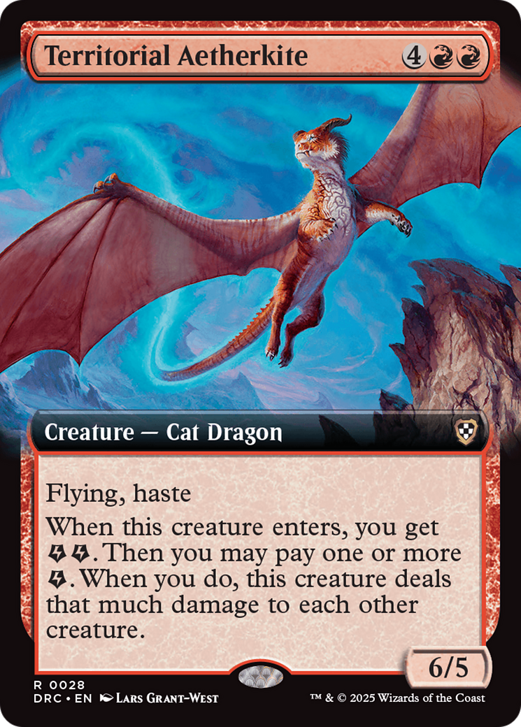 Territorial Aetherkite (Extended Art) [Aetherdrift Commander] | The Clever Kobold