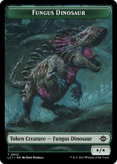 Fungus Dinosaur // Dinosaur (0001) Double-Sided Token [The Lost Caverns of Ixalan Tokens] | The Clever Kobold