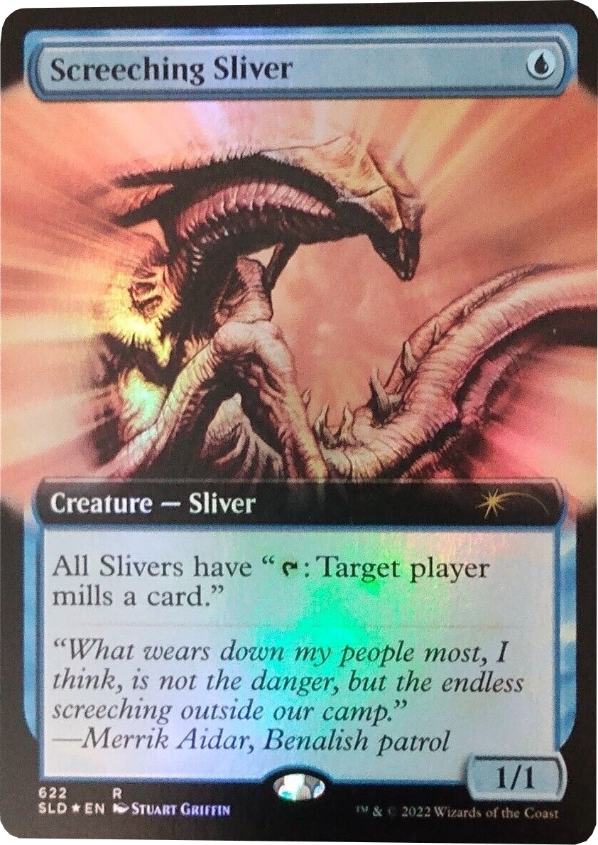 Screeching Sliver (Extended Art) [Secret Lair Drop Promos] | The Clever Kobold