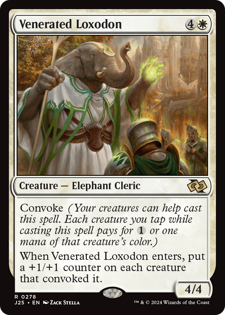 Venerated Loxodon [Foundations Jumpstart] | The Clever Kobold