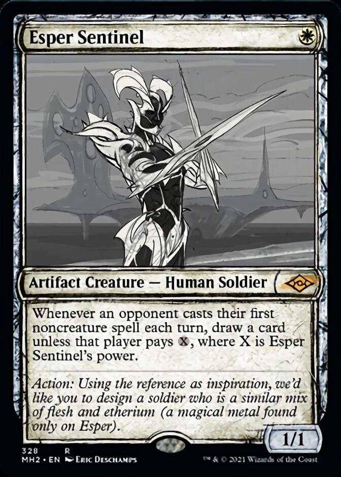 Esper Sentinel (Sketch) [Modern Horizons 2] | The Clever Kobold