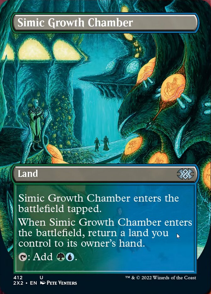 Simic Growth Chamber (Borderless Alternate Art) [Double Masters 2022] | The Clever Kobold