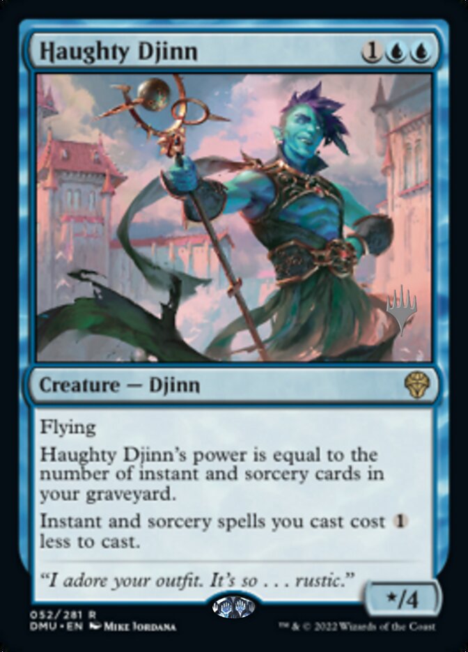 Haughty Djinn (Promo Pack) [Dominaria United Promos] | The Clever Kobold