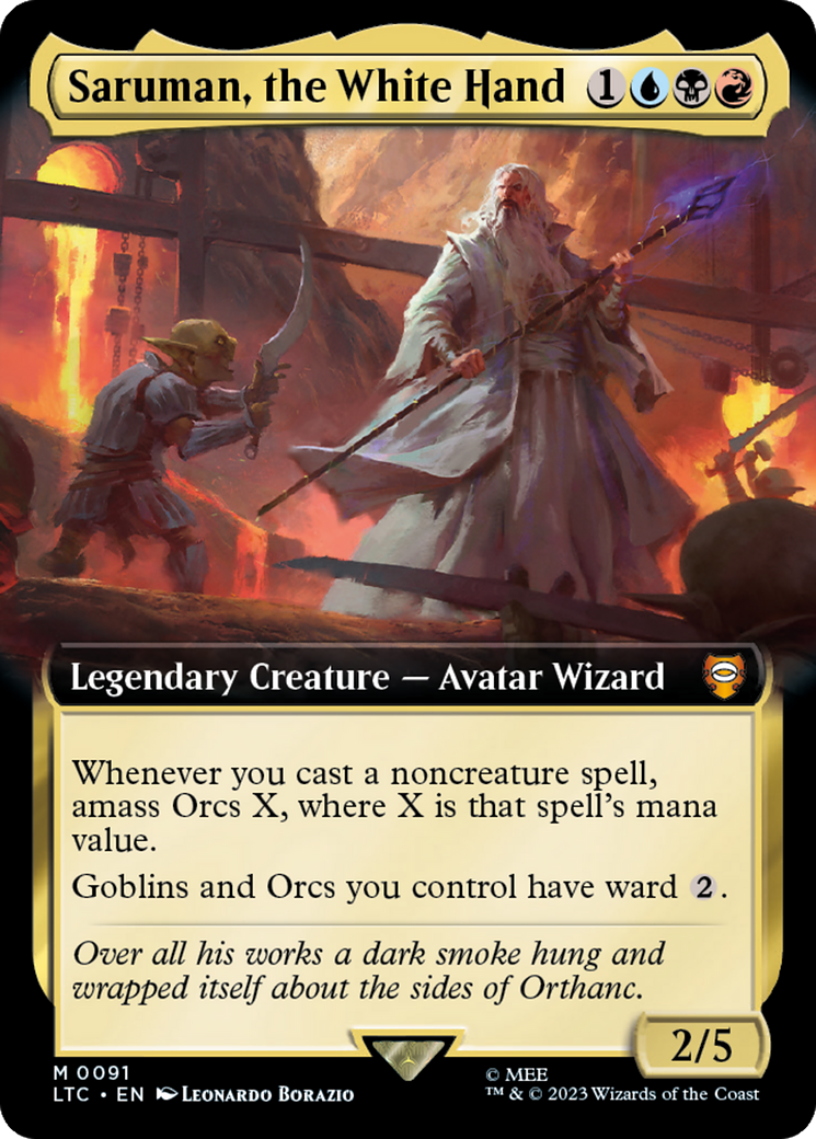 Saruman, the White Hand (Extended Art) [The Lord of the Rings: Tales of Middle-Earth Commander] | The Clever Kobold