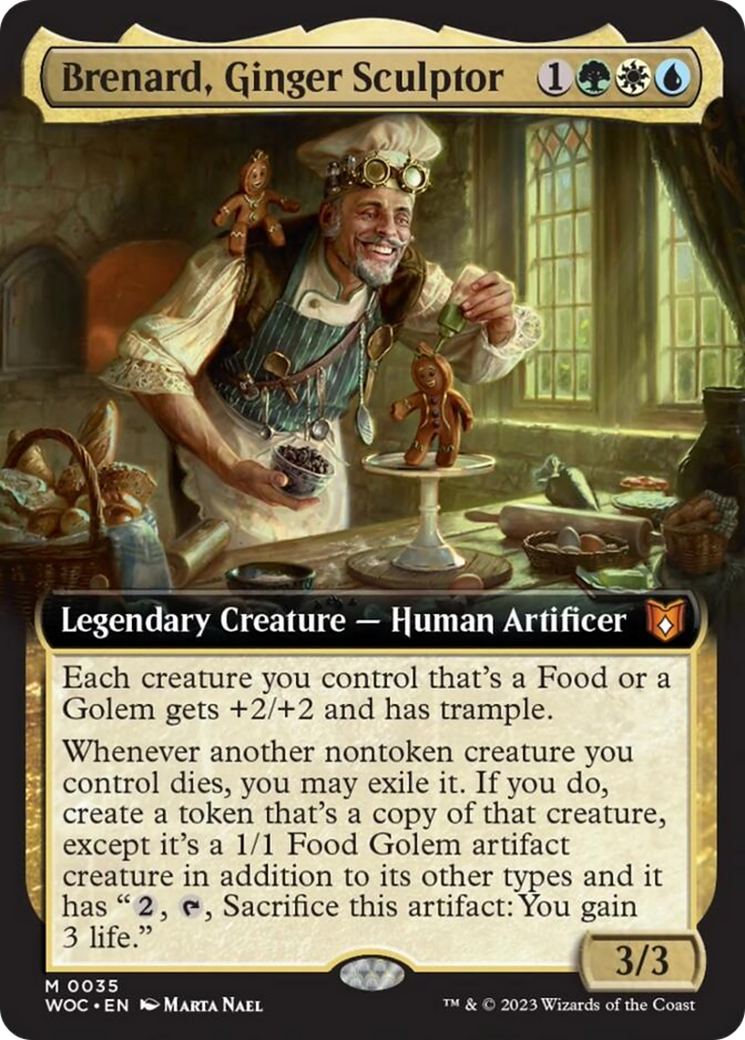 Brenard, Ginger Sculptor (Extended Art) [Wilds of Eldraine Commander] | The Clever Kobold