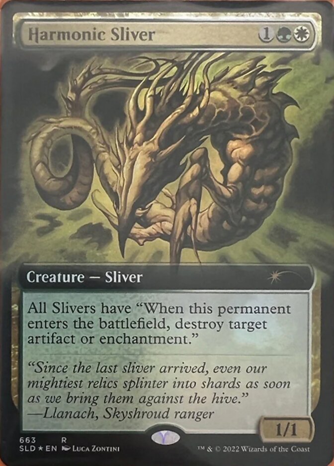 Harmonic Sliver (Extended Art) [Secret Lair Drop Promos] | The Clever Kobold