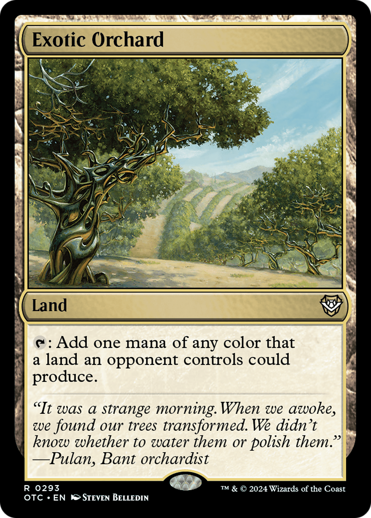 Exotic Orchard [Outlaws of Thunder Junction Commander] | The Clever Kobold