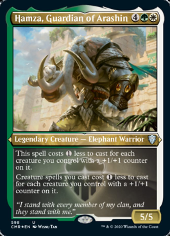 Hamza, Guardian of Arashin (Etched) [Commander Legends] | The Clever Kobold