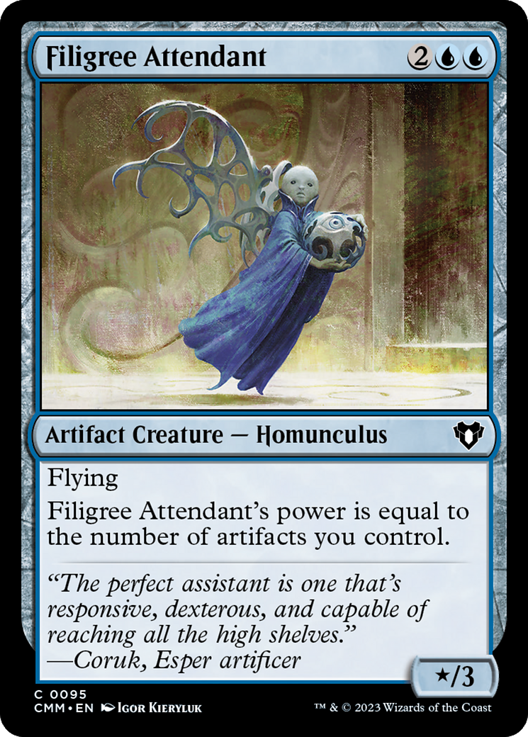 Filigree Attendant [Commander Masters] | The Clever Kobold