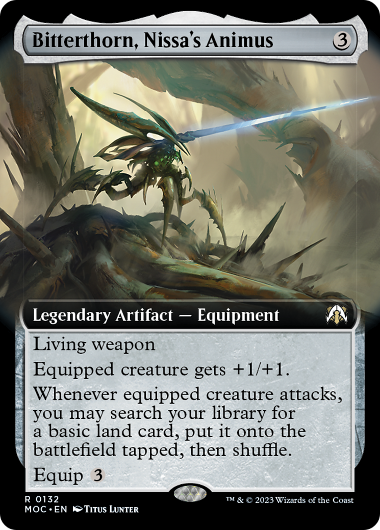 Bitterthorn, Nissa's Animus (Extended Art) [March of the Machine Commander] | The Clever Kobold