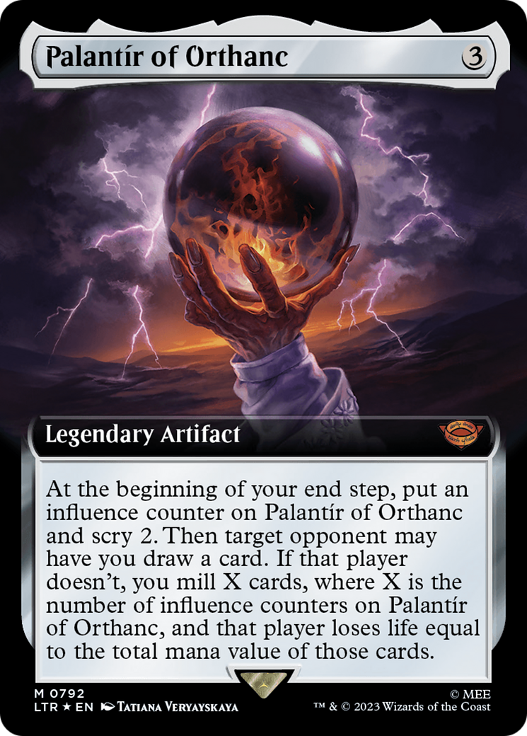 Palantir of Orthanc (Extended Art) (Surge Foil) [The Lord of the Rings: Tales of Middle-Earth] | The Clever Kobold