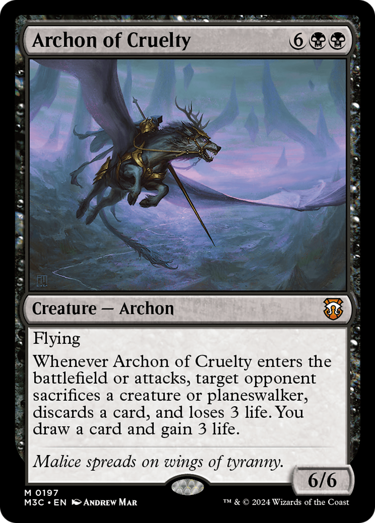 Archon of Cruelty [Modern Horizons 3 Commander] | The Clever Kobold