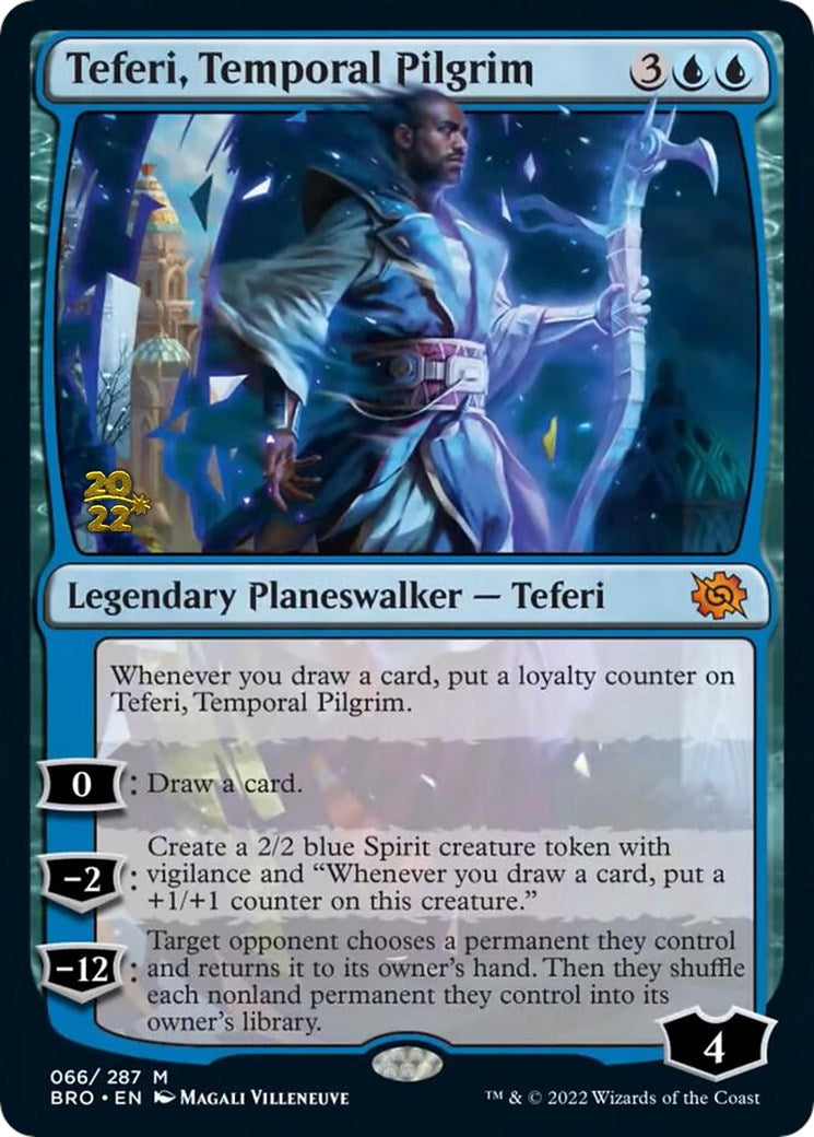 Teferi, Temporal Pilgrim [The Brothers' War Prerelease Promos] | The Clever Kobold