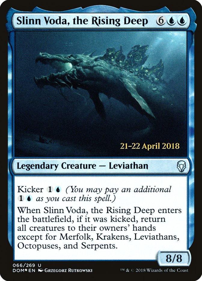 Slinn Voda, the Rising Deep [Dominaria Prerelease Promos] | The Clever Kobold