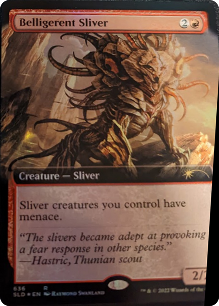 Belligerent Sliver (Extended Art) [Secret Lair Drop Series] | The Clever Kobold