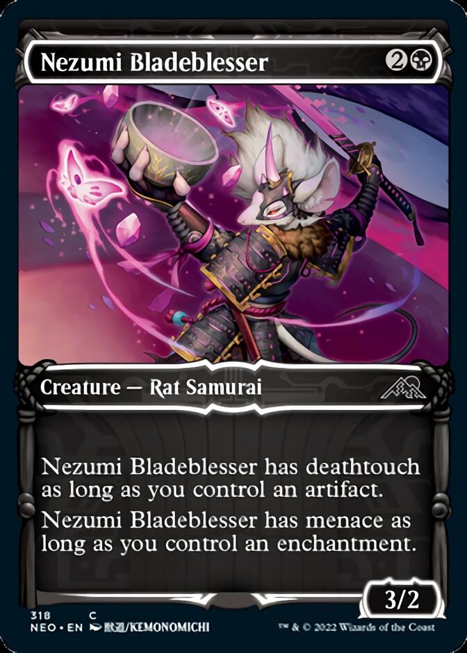 Nezumi Bladeblesser (Showcase Samurai) [Kamigawa: Neon Dynasty] | The Clever Kobold