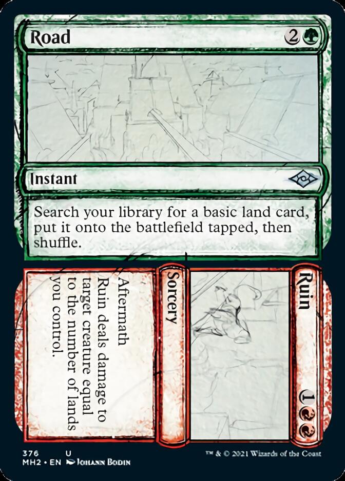 Road // Ruin (Sketch) [Modern Horizons 2] | The Clever Kobold